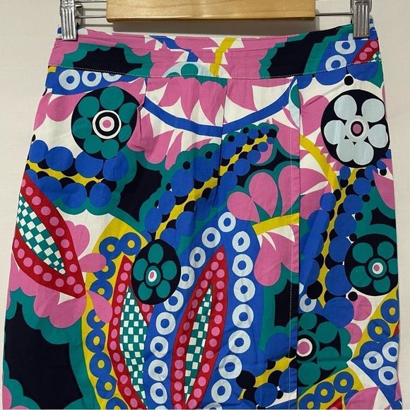 NWT Sz6 J. Crew Ratti Kaleidoscope Tulip Skirt - Picture 4 of 10